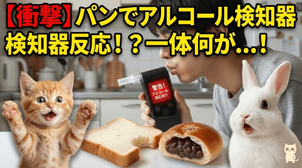 【衝撃】パンでアルコール検知器反応！？一体何が…！
