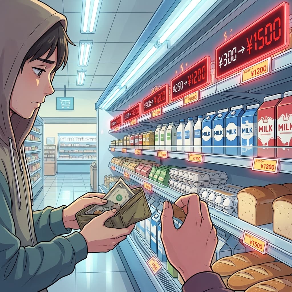 【話題】2025年も止まらない！飲食料品の値上げが「常態化」、庶民の財布はもう限界か？