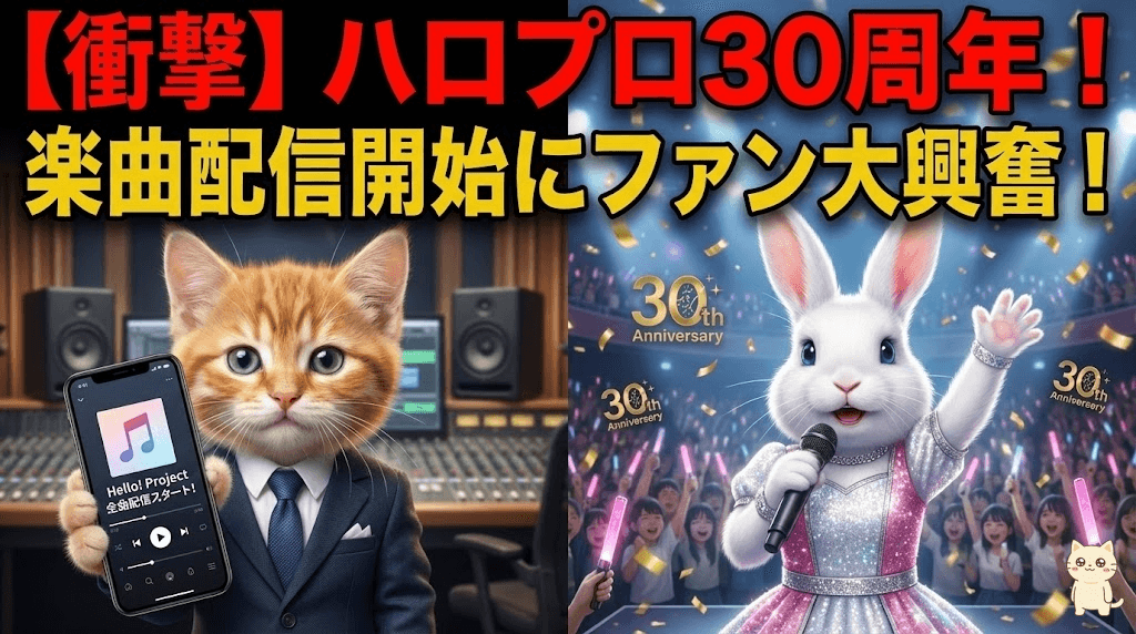 【衝撃】ハロプロ30周年！楽曲配信開始にファン大興奮！