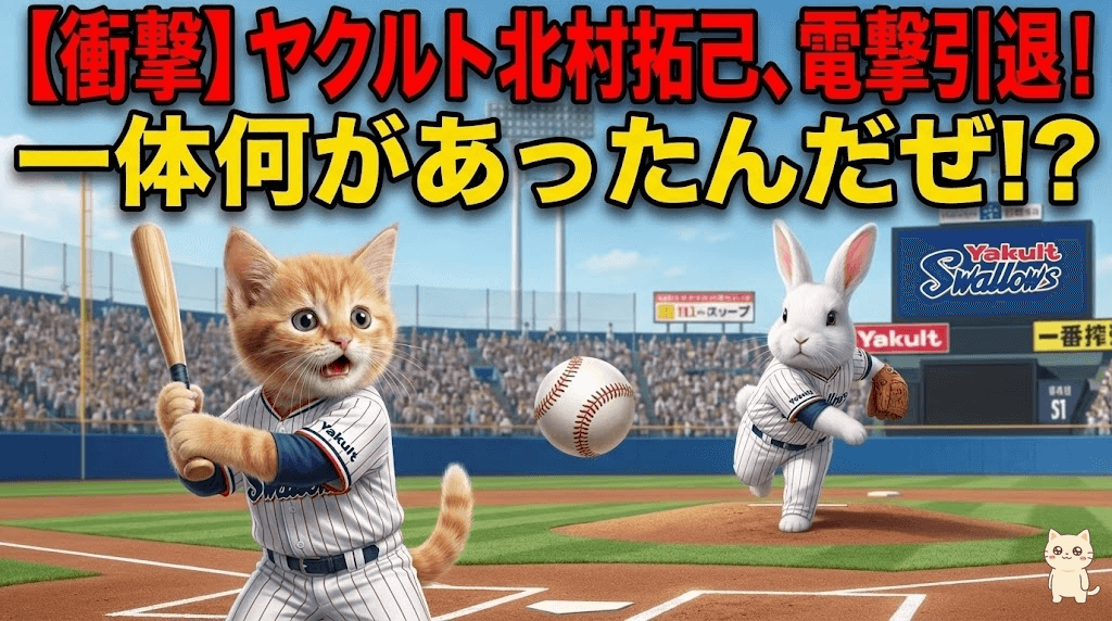 【衝撃】ヤクルト北村拓己、電撃引退！一体何があったんだぜ！？