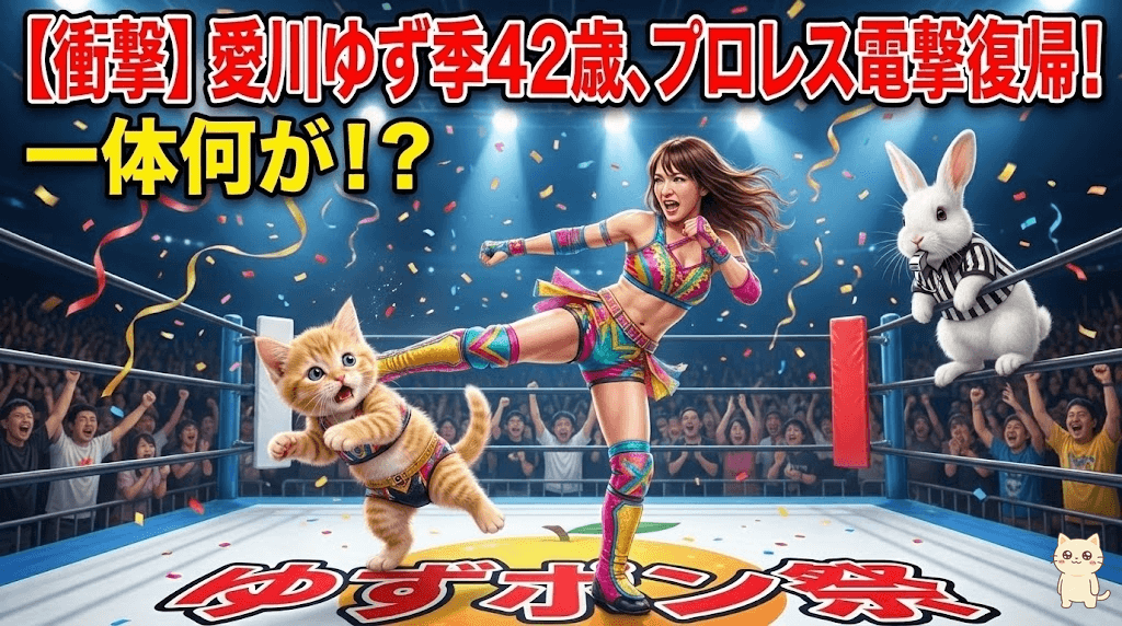 【衝撃】愛川ゆず季42歳、プロレス電撃復帰！一体何が！？