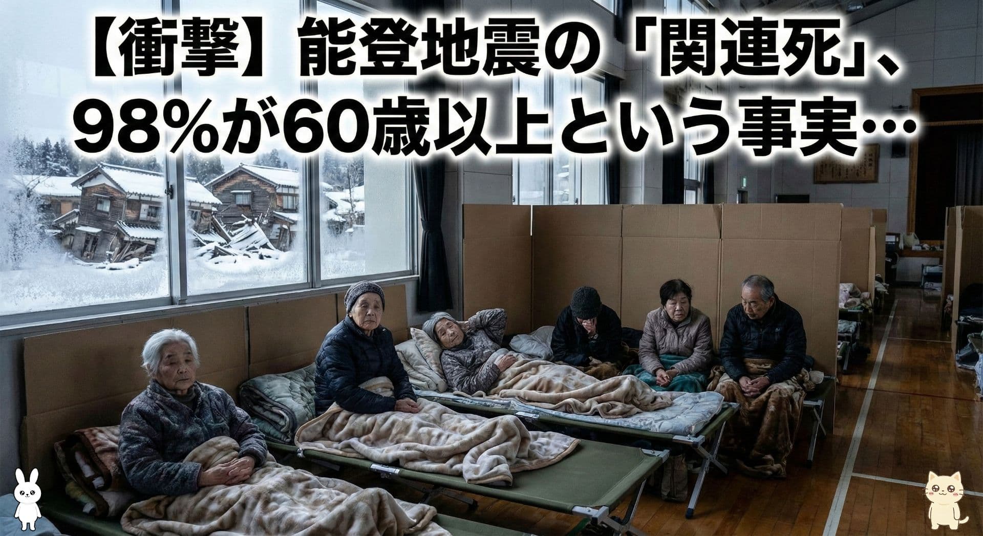 【衝撃】能登地震の「関連死」、98%が60歳以上という事実…なぜ高齢者ばかりが犠牲になるのか？
