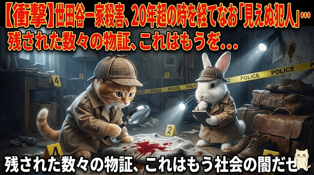 【衝撃】世田谷一家殺害、20年超の時を経てなお「見えぬ犯人」…残された数々の物証、これはもう社会の闇だぜ!