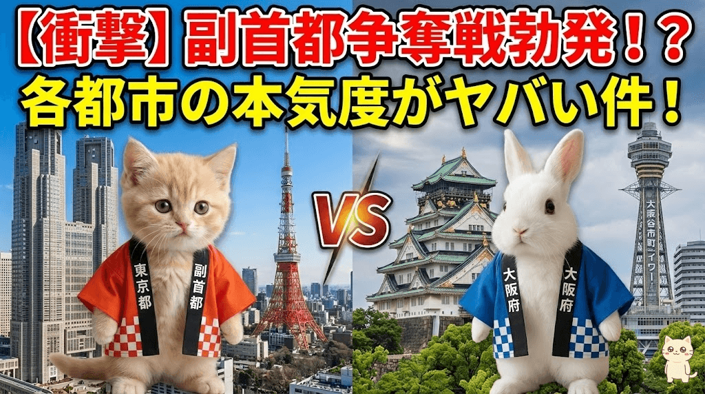 【衝撃】副首都争奪戦勃発!?各都市の本気度がヤバい件!