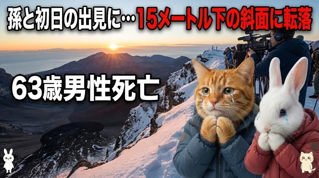 【衝撃】初日の出の悲劇…新年早々、絶景スポットで63歳男性転落死